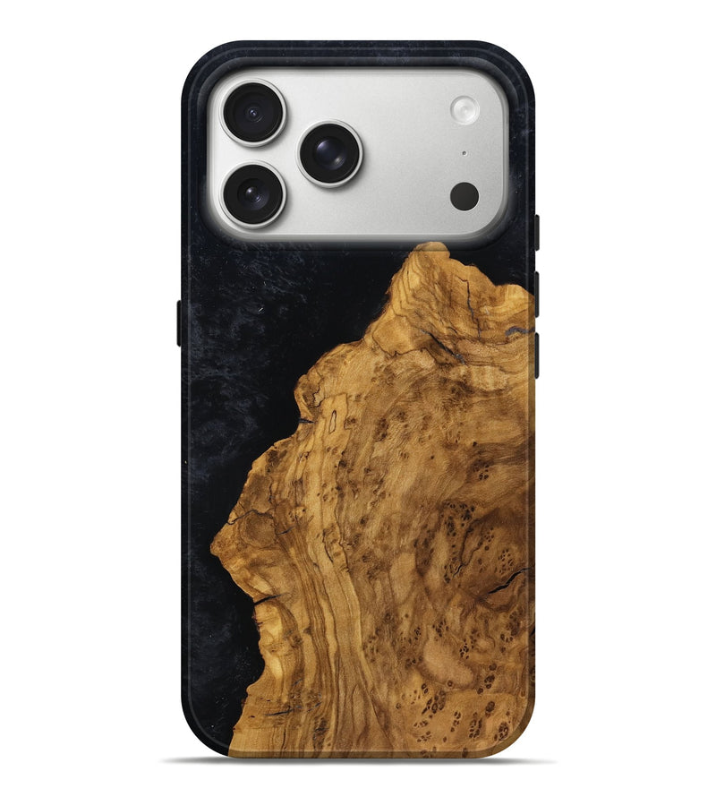 iPhone 17 Pro Max Wood Live Edge Phone Case - Cecily (Ancient Olive, 785530)