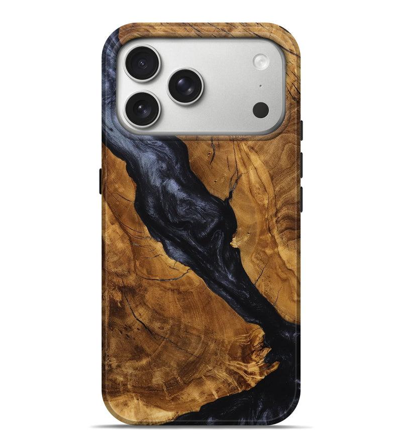 iPhone 17 Pro Max Wood Live Edge Phone Case - Sim (Ancient Olive, 785534)