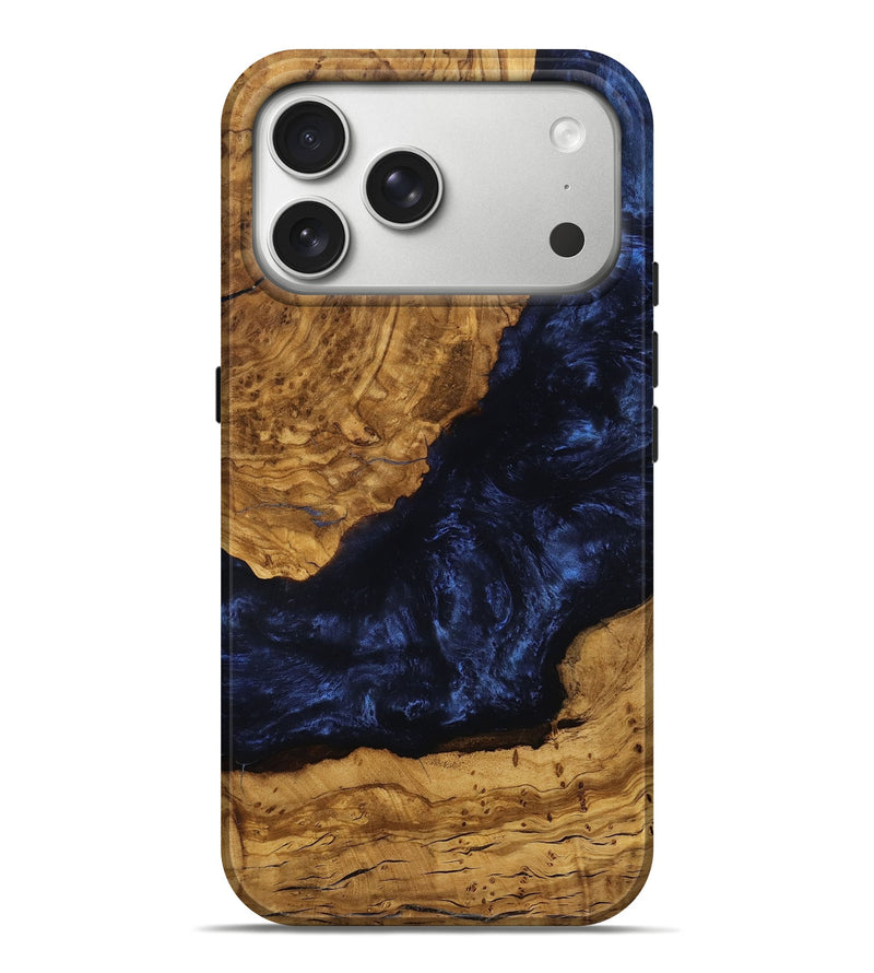 iPhone 17 Pro Max Wood Live Edge Phone Case - Darlene (Ancient Olive, 785535)