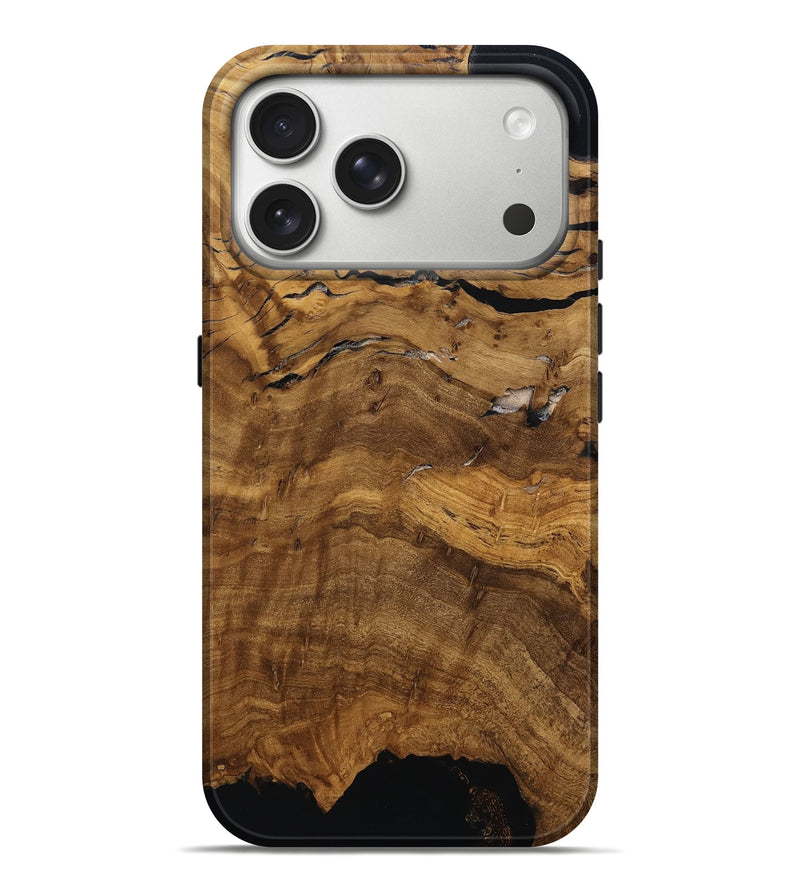 iPhone 17 Pro Max Wood Live Edge Phone Case - Callie (Ancient Olive, 785536)