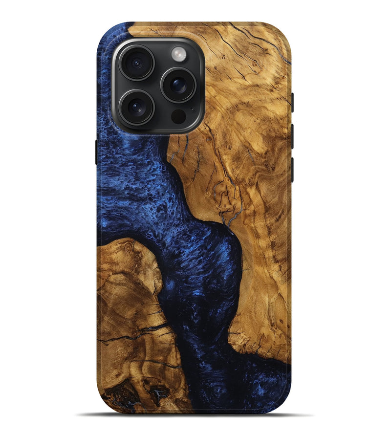 iPhone 16 Pro Max Wood Live Edge Phone Case - Jameson (Ancient Olive, 785537)