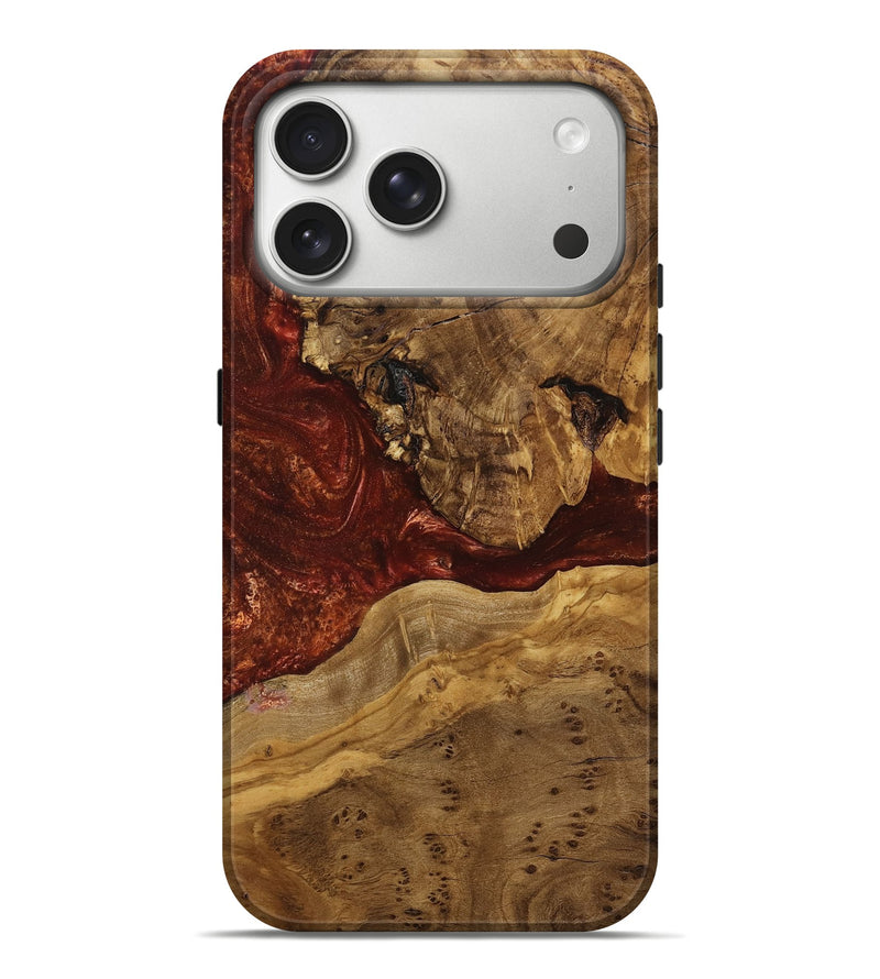 iPhone 17 Pro Max Wood Live Edge Phone Case - Rhianna (Ancient Olive, 785540)