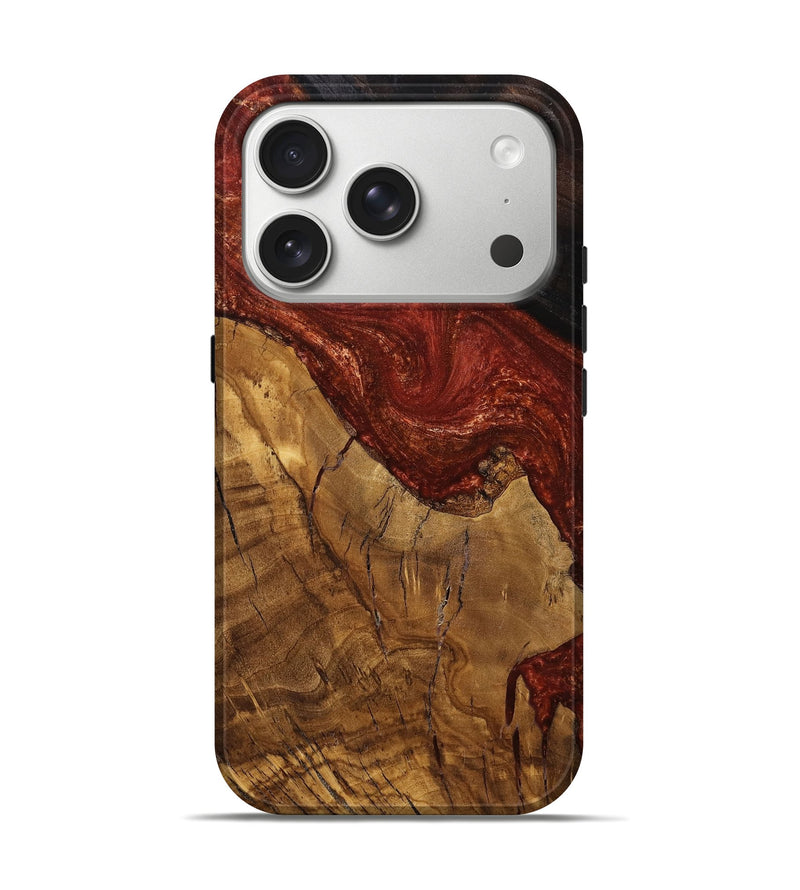 iPhone 17 Pro Wood Live Edge Phone Case - Giselle (Ancient Olive, 785541)