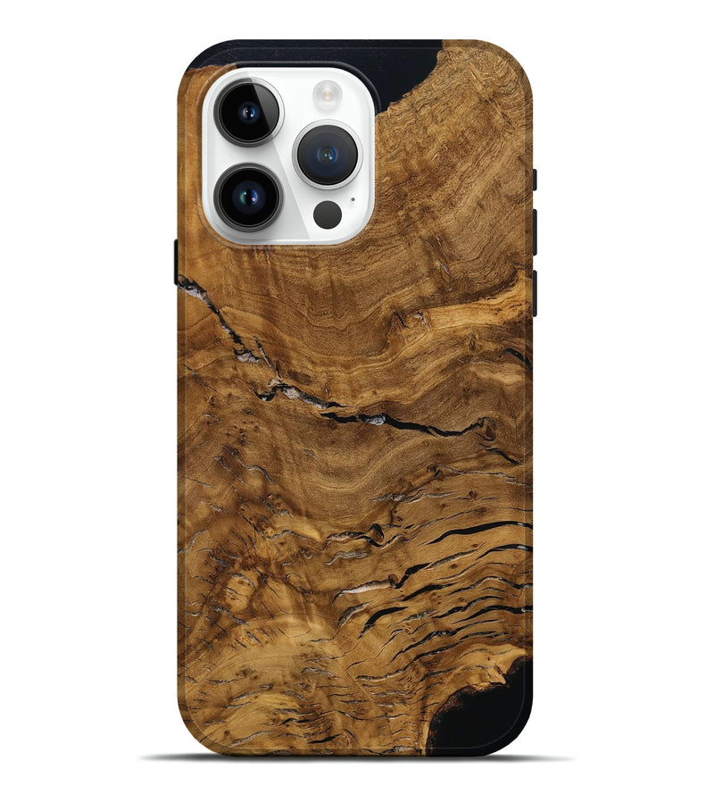 iPhone 15 Pro Max Wood Live Edge Phone Case - Aya (Ancient Olive, 785543)