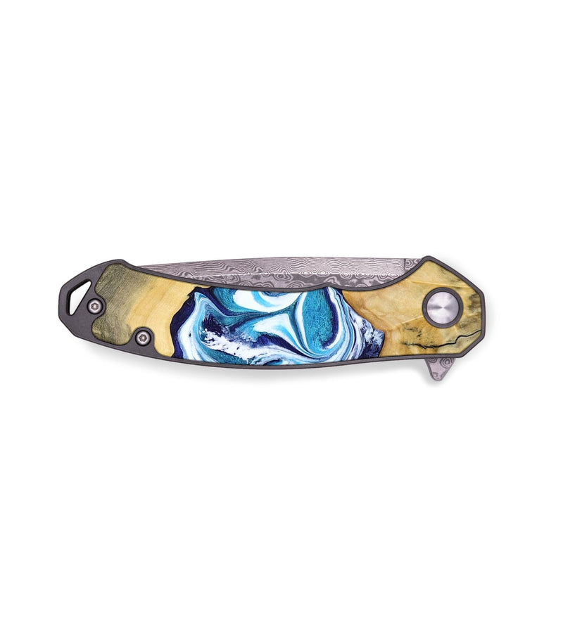 EDC Wood Pocket Knife - Zayne (Blue, 785590)