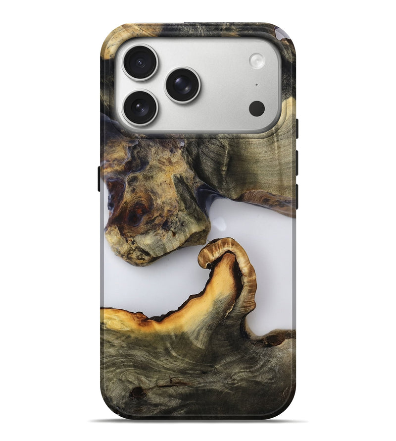 iPhone 17 Pro Max Wood Live Edge Phone Case - Hampton (Clear, 785701)
