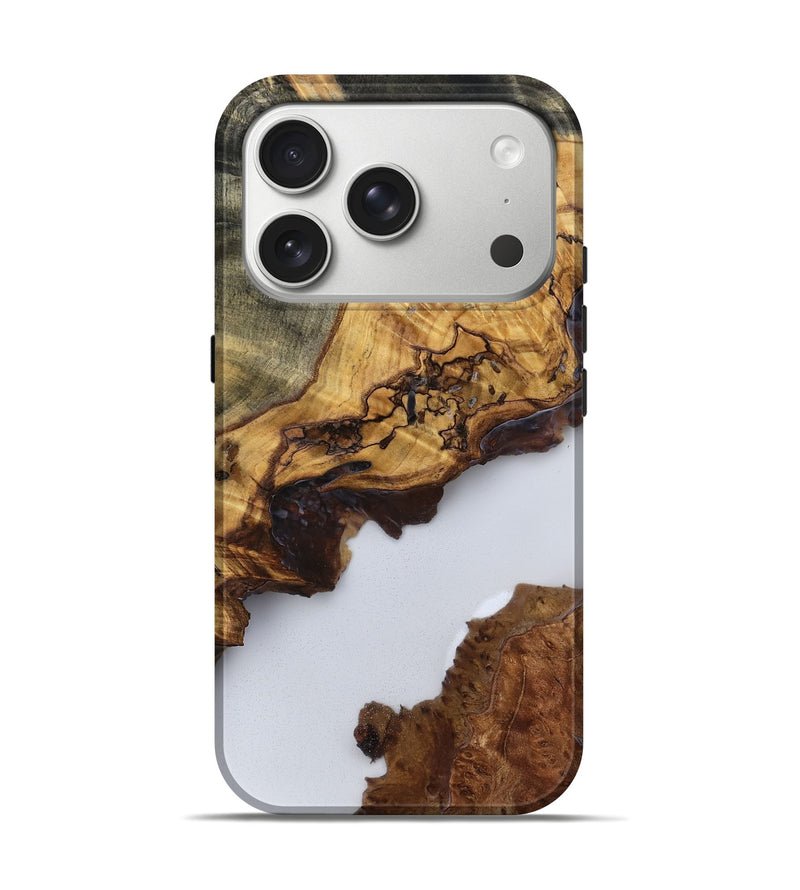 iPhone 17 Pro Wood Live Edge Phone Case - Yasmine (Clear, 785702)