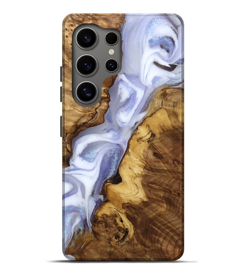 Galaxy S25 Ultra Wood Live Edge Phone Case - Chrissy (Blue, 785709)