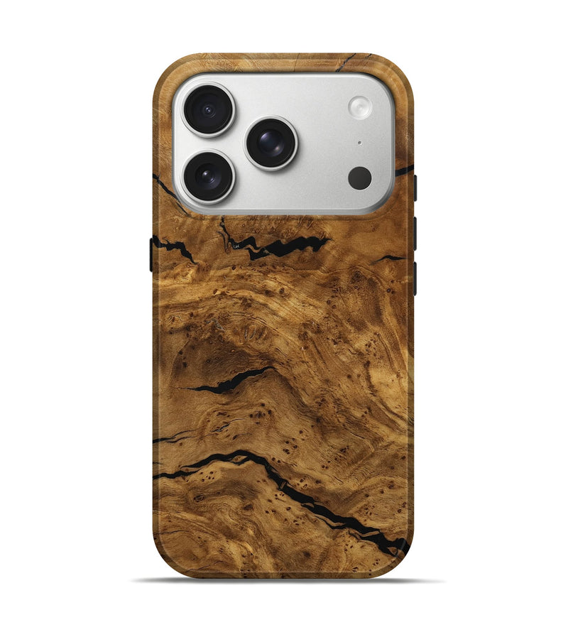 iPhone 17 Pro Wood Live Edge Phone Case - Eliseo (Ancient Olive, 785724)