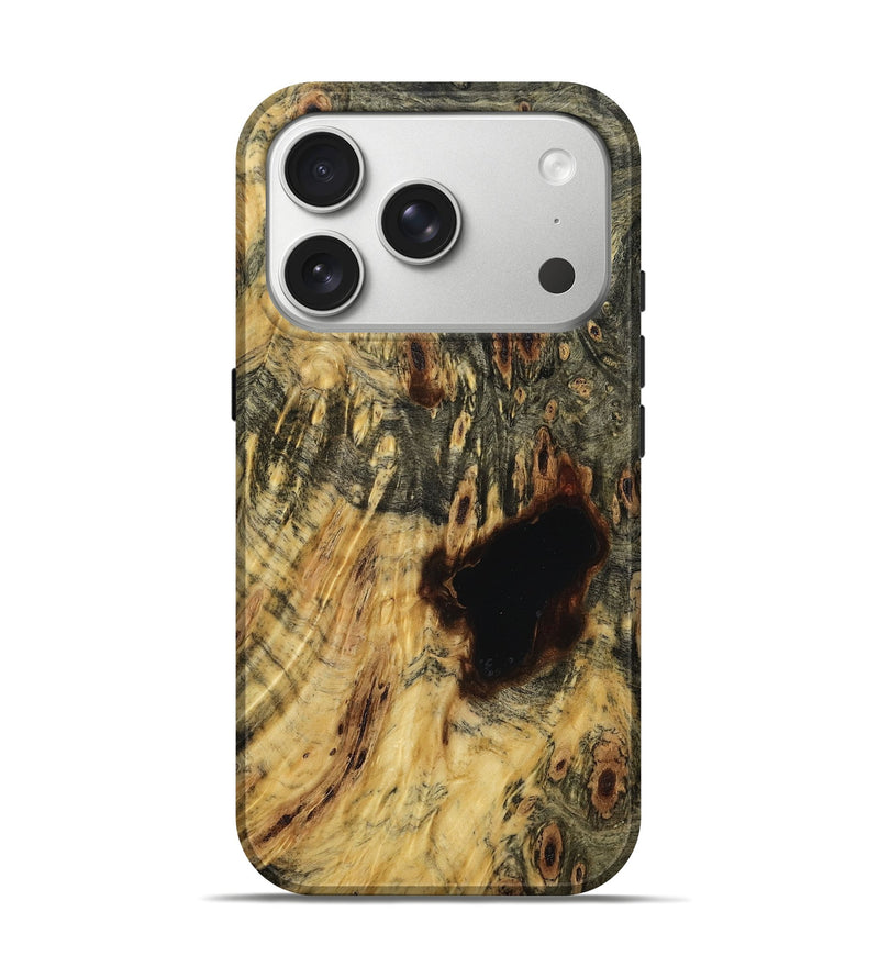 iPhone 17 Pro Wood Live Edge Phone Case - Edd (Wood Burl, 785726)