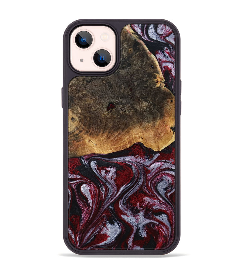 iPhone 14 Plus Wood Phone Case - Javion (Red, 785854)