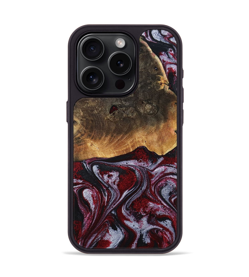 iPhone 15 Pro Wood Phone Case - Javion (Red, 785854)