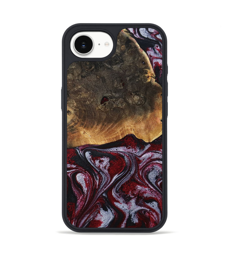iPhone 16e Wood Phone Case - Javion (Red, 785854)
