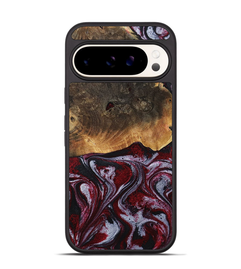 Pixel 9 Pro Wood Phone Case - Javion (Red, 785854)