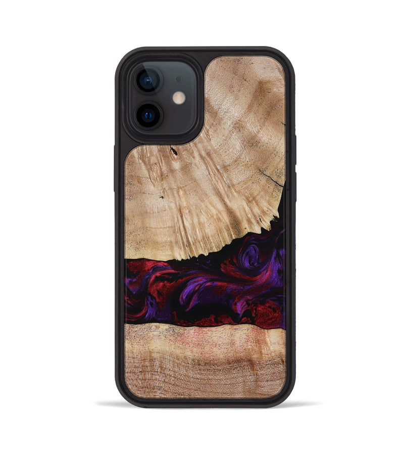 iPhone 12 Wood Phone Case - Sampson (Purple, 785884)