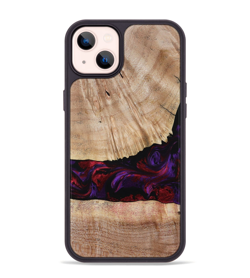 iPhone 14 Plus Wood Phone Case - Sampson (Purple, 785884)