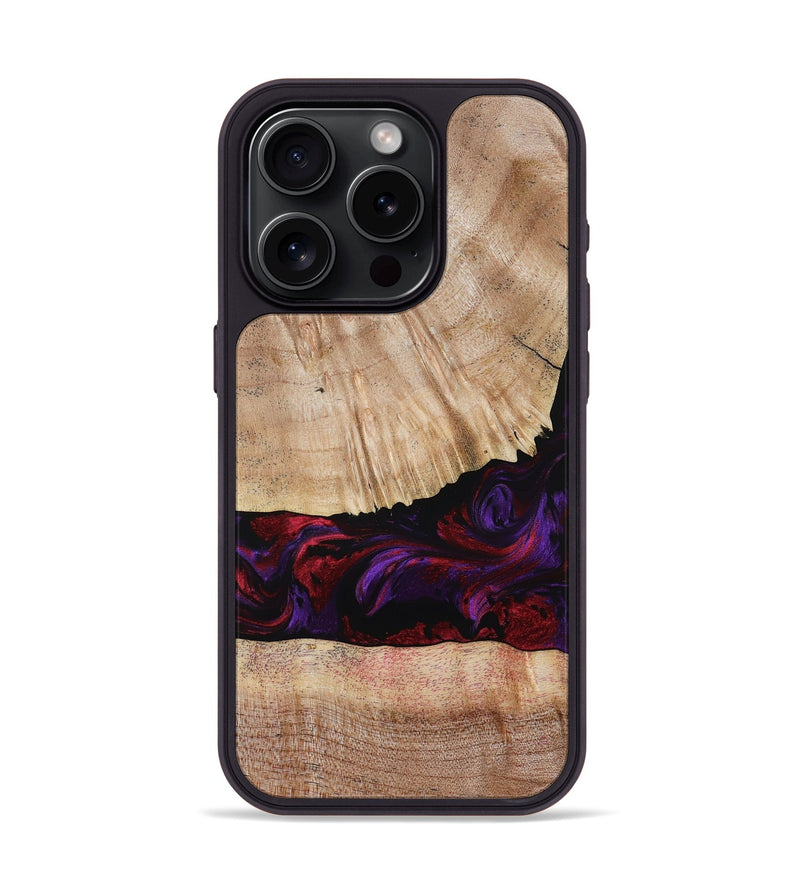 iPhone 15 Pro Wood Phone Case - Sampson (Purple, 785884)