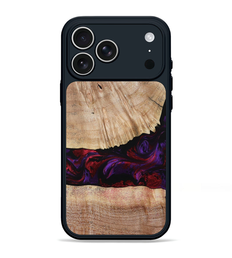 iPhone 17 Pro Max Wood Phone Case - Sampson (Purple, 785884)
