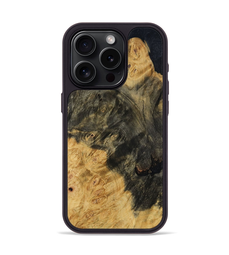 iPhone 15 Pro Wood Phone Case - Norah (Wood Burl, 786003)