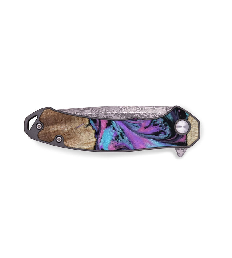 EDC Wood Pocket Knife - Jazmine (Purple, 786227)