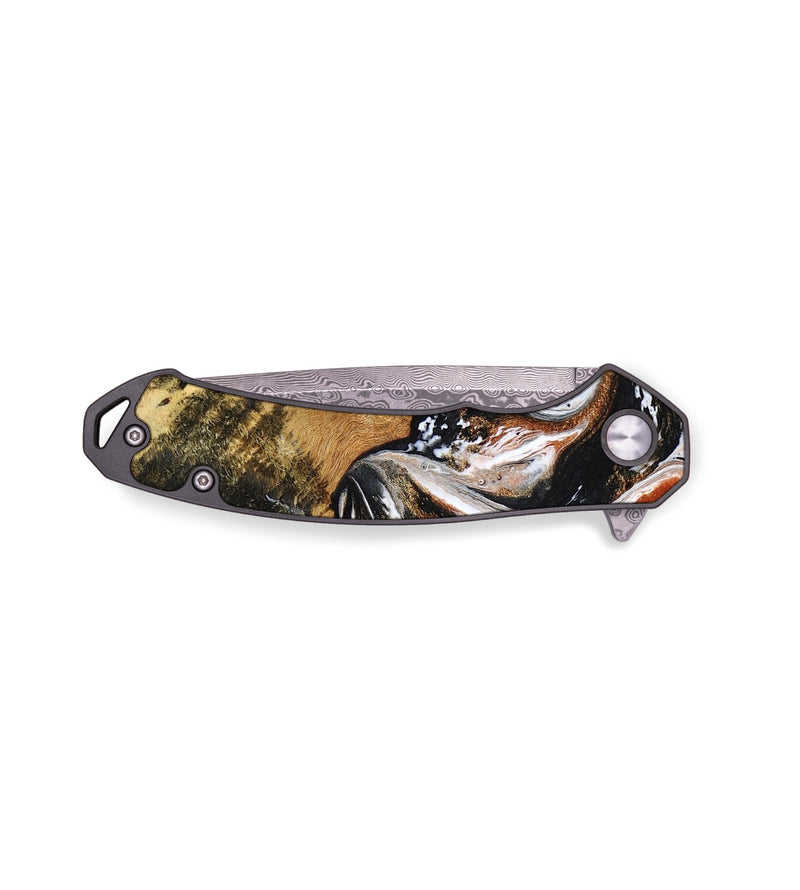 EDC Wood Pocket Knife - Daron (Black & White, 786243)