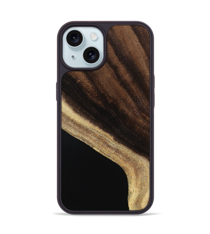 iPhone 15 Wood Phone Case - Jaimie (Wood Burl, 786325)