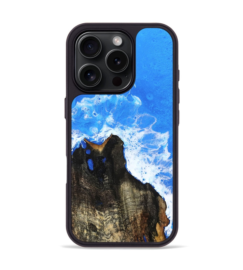 iPhone 16 Pro Wood Phone Case - Indigo (Coastal, 786375)