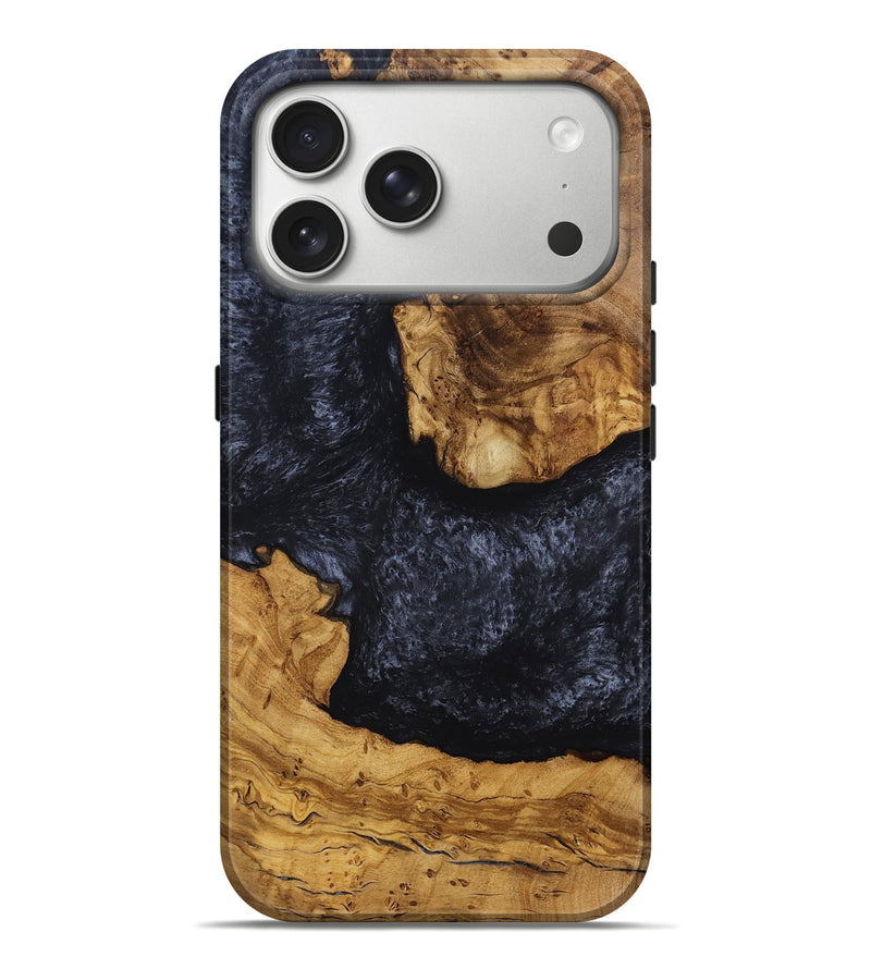 iPhone 17 Pro Max Wood Live Edge Phone Case - Jensen (Ancient Olive, 786409)