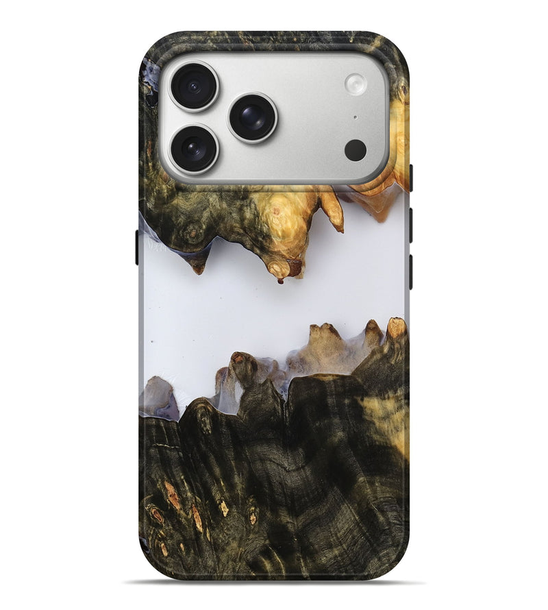 iPhone 17 Pro Max Wood Live Edge Phone Case - Emerson (Clear, 786432)