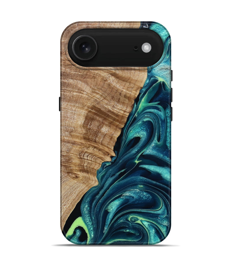 iPhone 17 Air Wood Live Edge Phone Case - Austyn (Green, 786439)