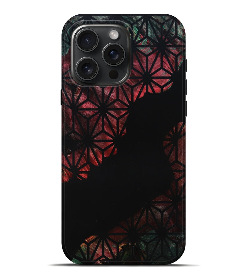 iPhone 16 Pro Max Wood Live Edge Phone Case - Zaire (Pattern, 786466)
