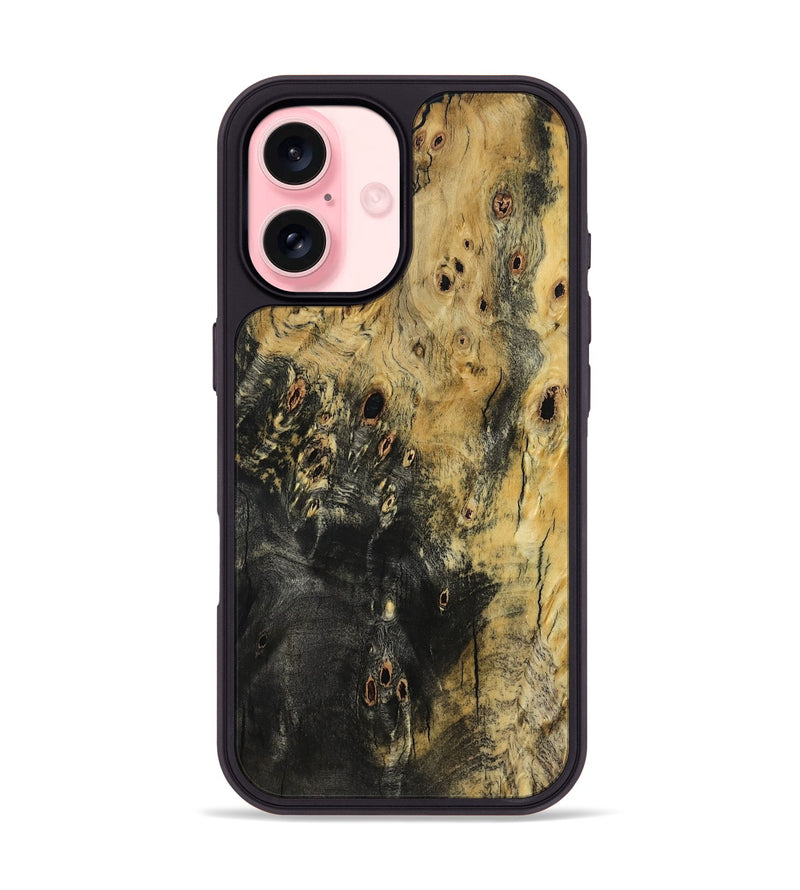 iPhone 16 Wood Phone Case - Mya (Wood Burl, 786582)