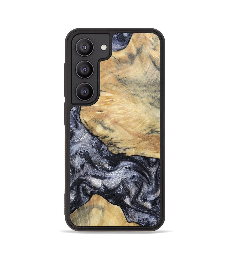 Galaxy S23 Wood Phone Case - Kaaren (Black & White, 786665)