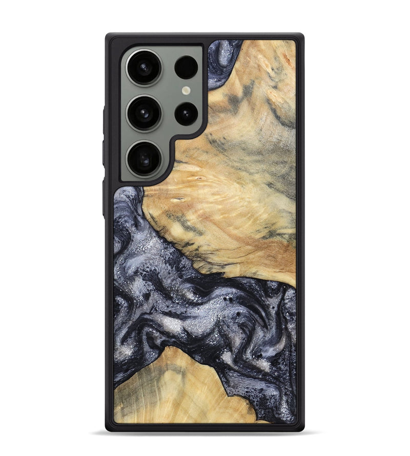 Galaxy S24 Ultra Wood Phone Case - Kaaren (Black & White, 786665)