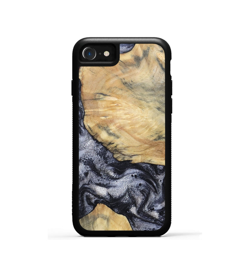 iPhone SE Wood Phone Case - Kaaren (Black & White, 786665)