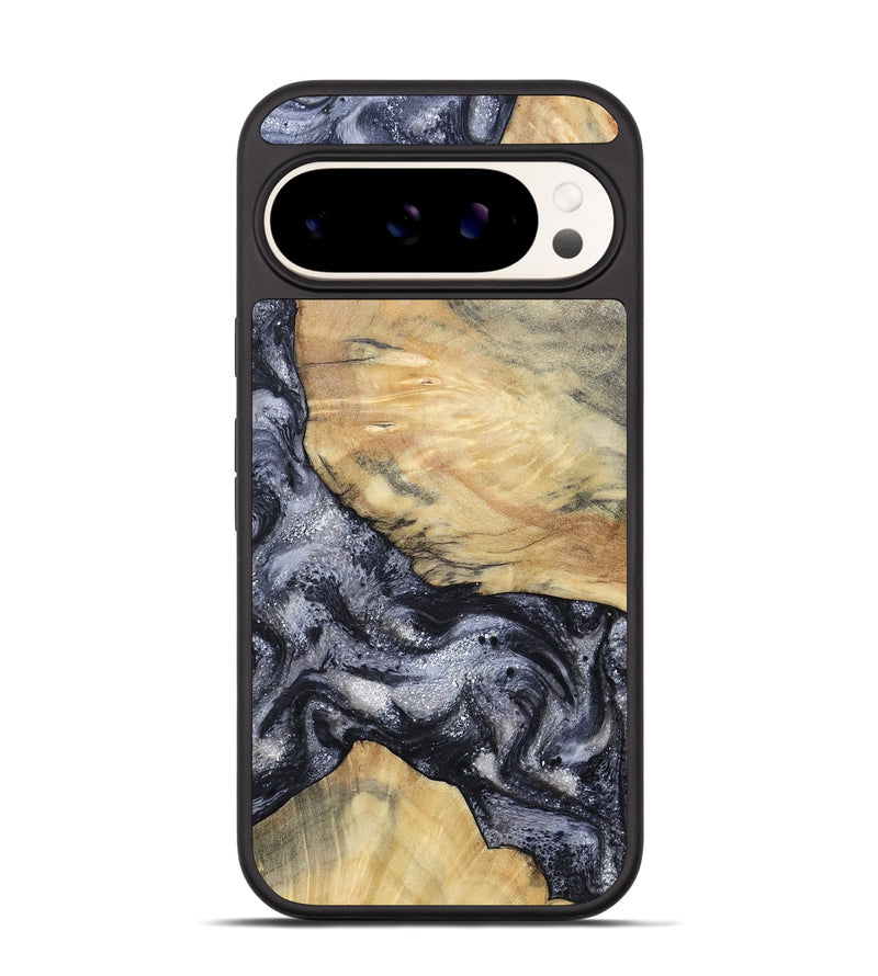 Pixel 9 Pro Wood Phone Case - Kaaren (Black & White, 786665)
