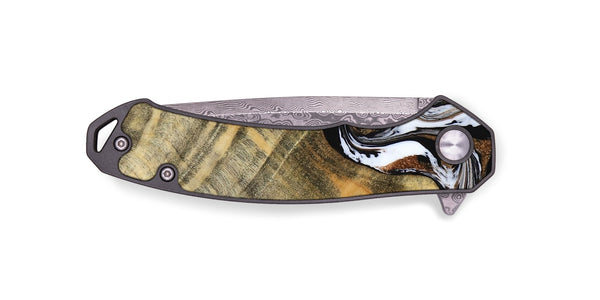EDC Wood Pocket Knife - Lacy (Black & White, 786668)
