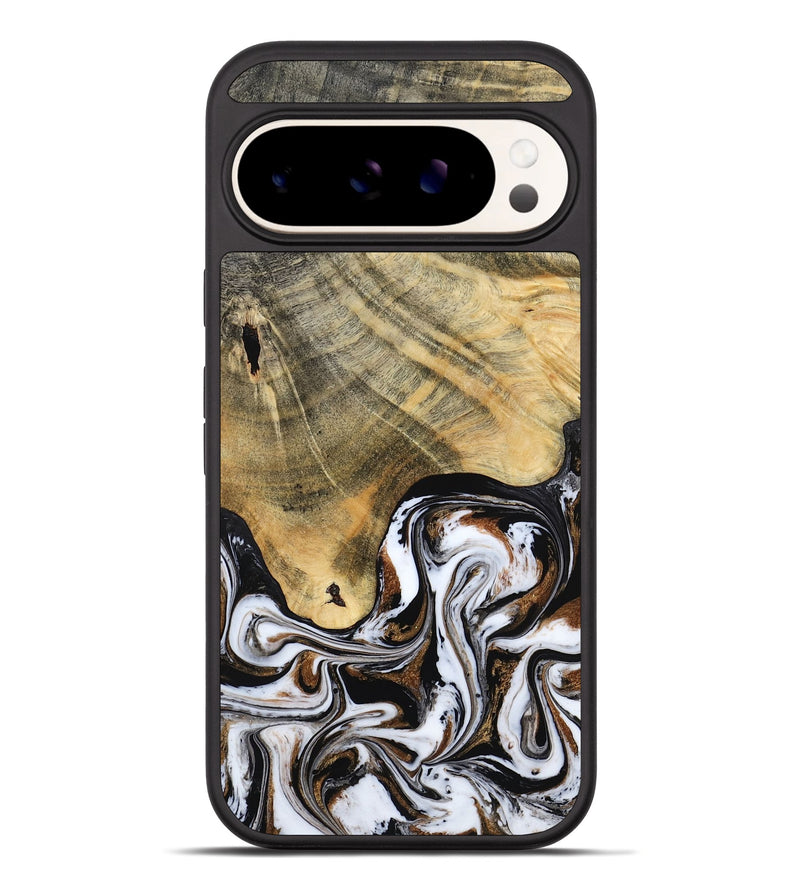 Pixel 10 Pro XL Wood Phone Case - Lacy (Black & White, 786668)