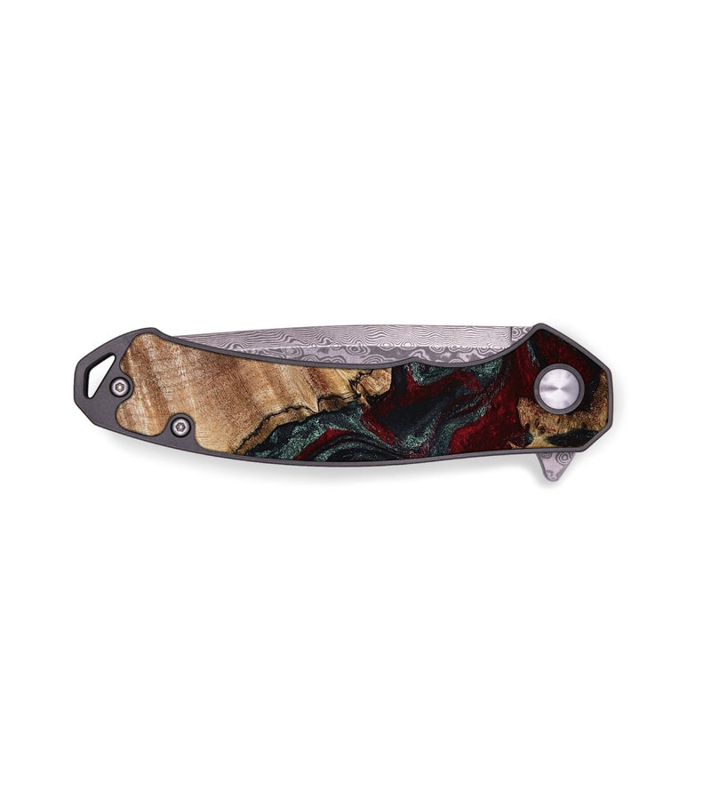 EDC Wood Pocket Knife - Brayan (Red, 786689)