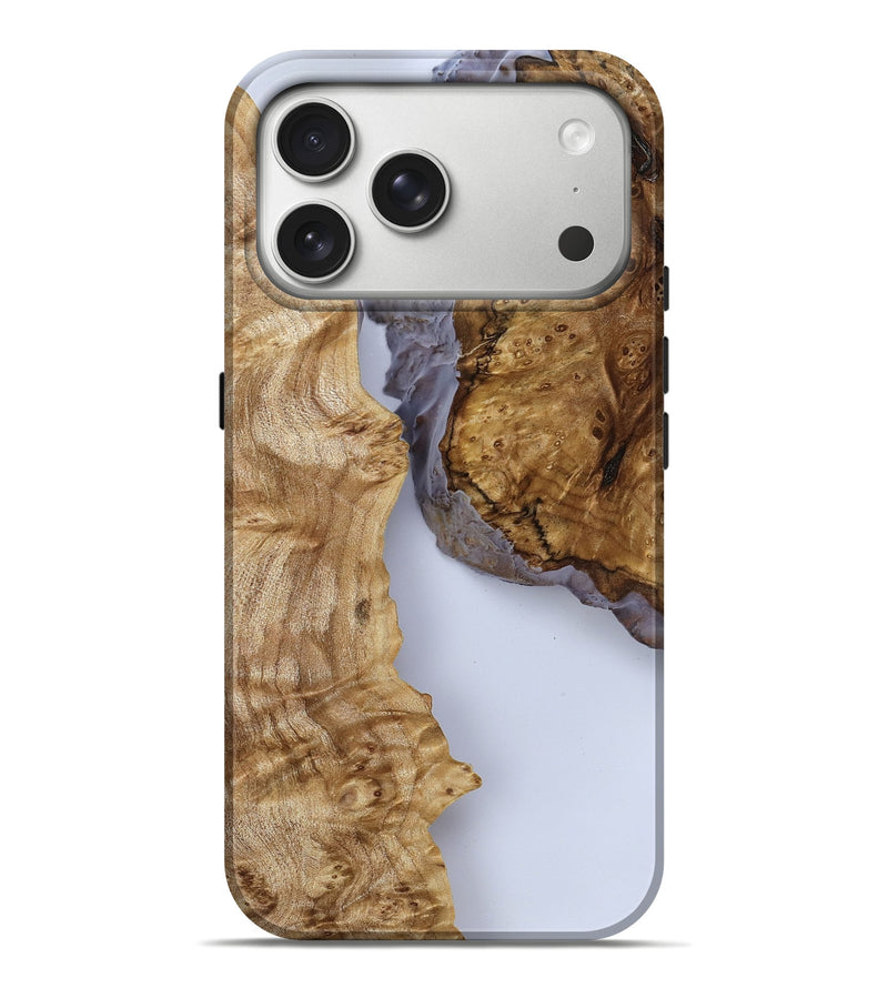 iPhone 17 Pro Max Wood Live Edge Phone Case - Marcia (Clear, 786758)