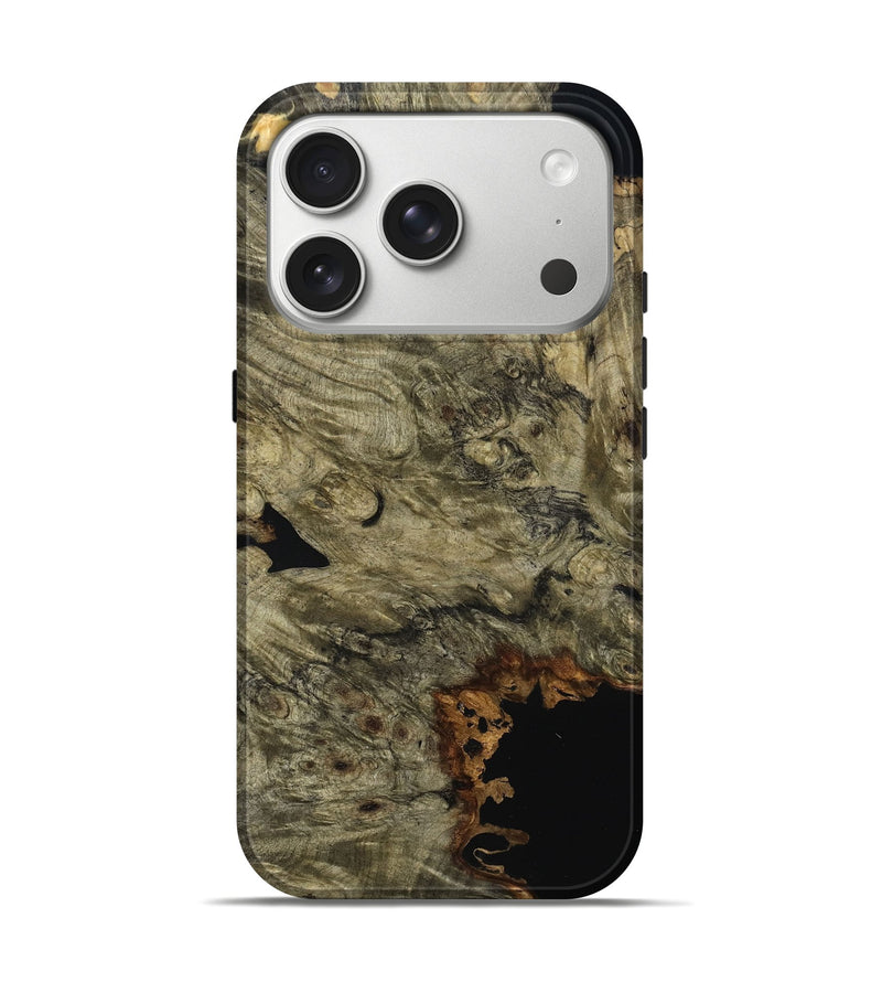 iPhone 17 Pro Wood Live Edge Phone Case - Stewart (Wood Burl, 786766)