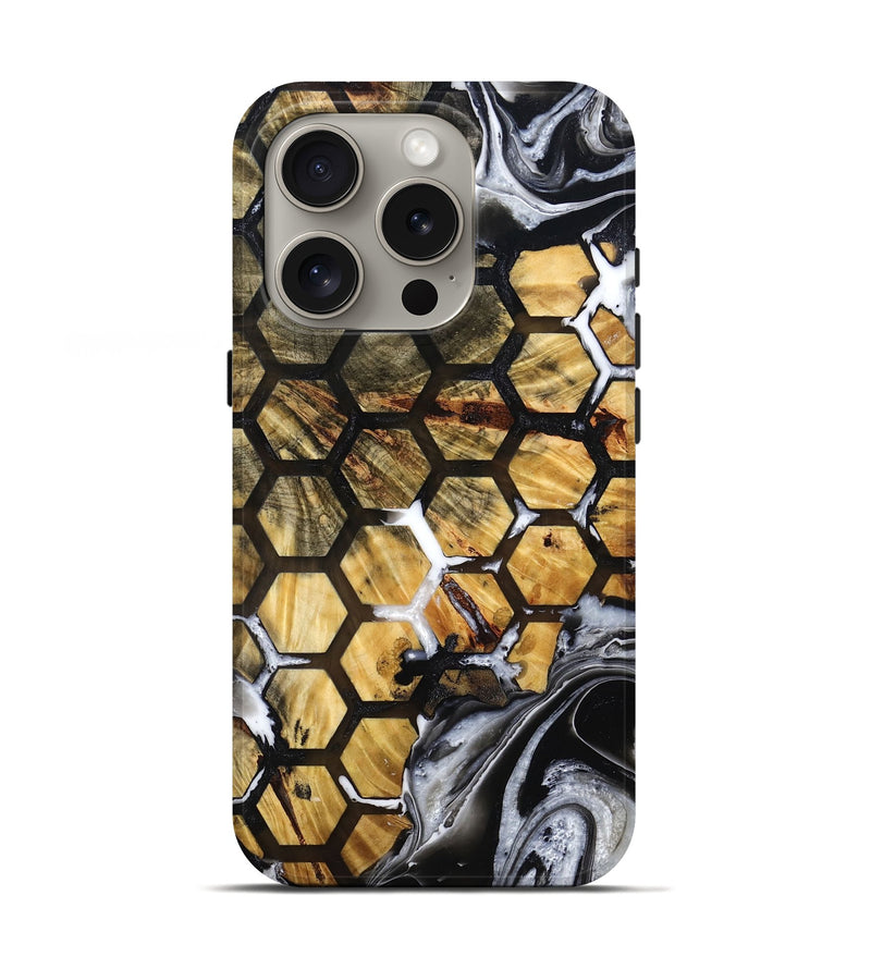 iPhone 16 Pro Wood Live Edge Phone Case - Tamia (Pattern, 786774)
