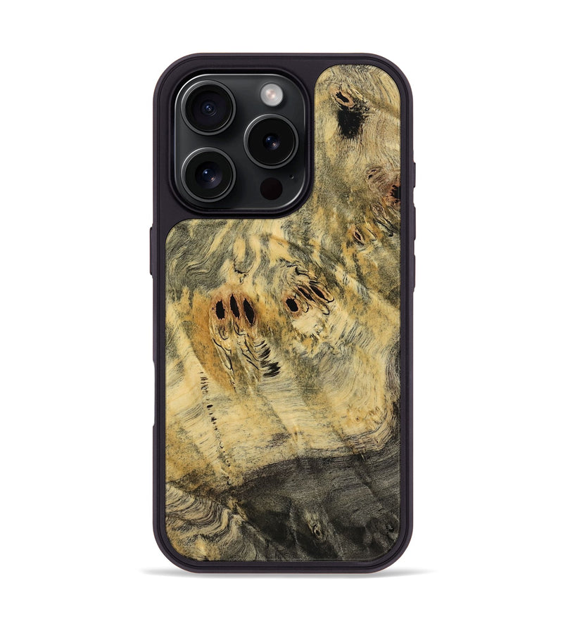iPhone 16 Pro Wood Phone Case - Halie (Wood Burl, 786877)