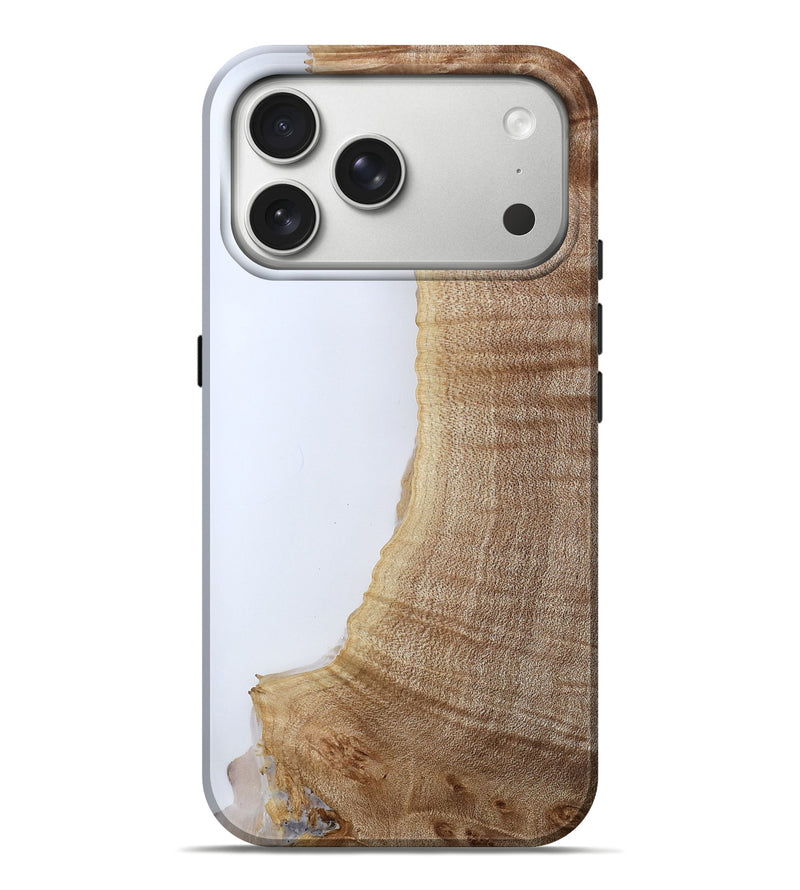 iPhone 17 Pro Max Wood Live Edge Phone Case - Louie (Clear, 786969)