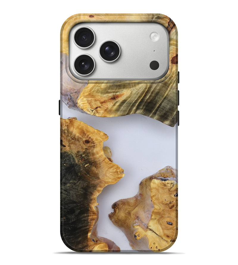 iPhone 17 Pro Max Wood Live Edge Phone Case - Tate (Clear, 786972)