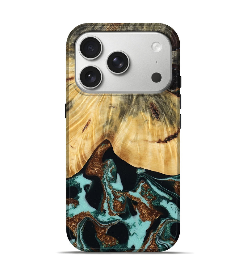 iPhone 17 Pro Wood Live Edge Phone Case - Felton (Geode, 787015)
