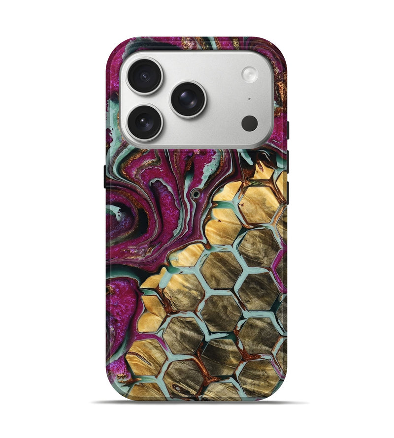 iPhone 17 Pro Wood Live Edge Phone Case - Nautica (Pattern, 787021)