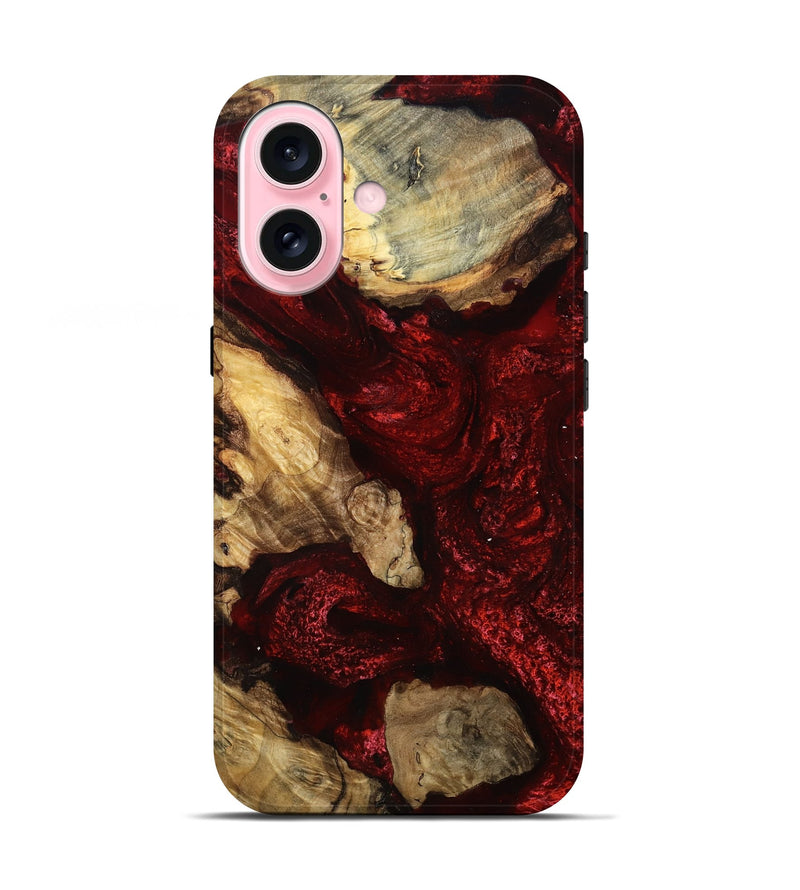 iPhone 17 Wood Live Edge Phone Case - Edythe (Red, 787022)