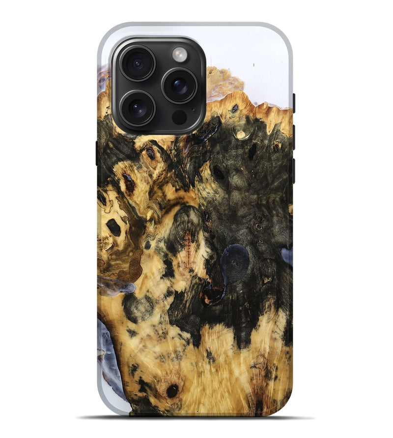 iPhone 16 Pro Max Wood Live Edge Phone Case - Azrael (Clear, 787037)