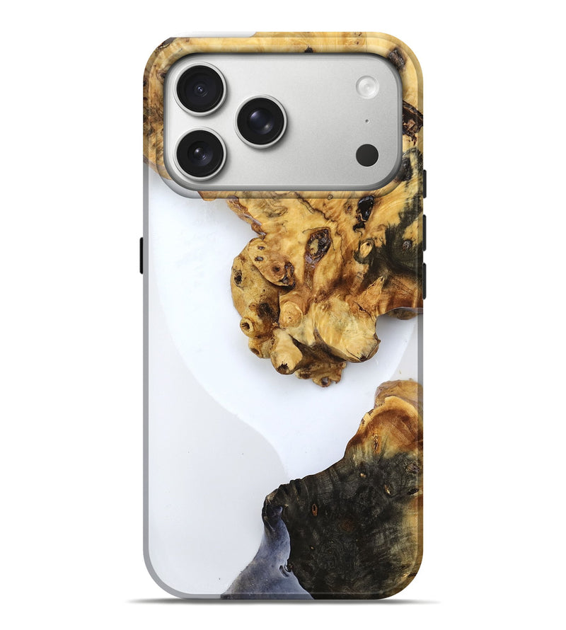 iPhone 17 Pro Max Wood Live Edge Phone Case - Natalya (Clear, 787042)